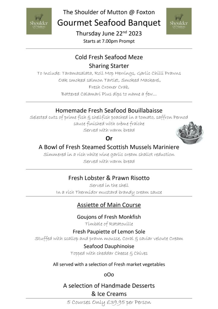 Mutton Menu List Menus – Shoulder of Mutton Foxton